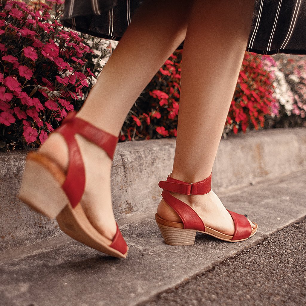 CUBO - EOS Footwear - Ankle Strap Sandals #color_Brick