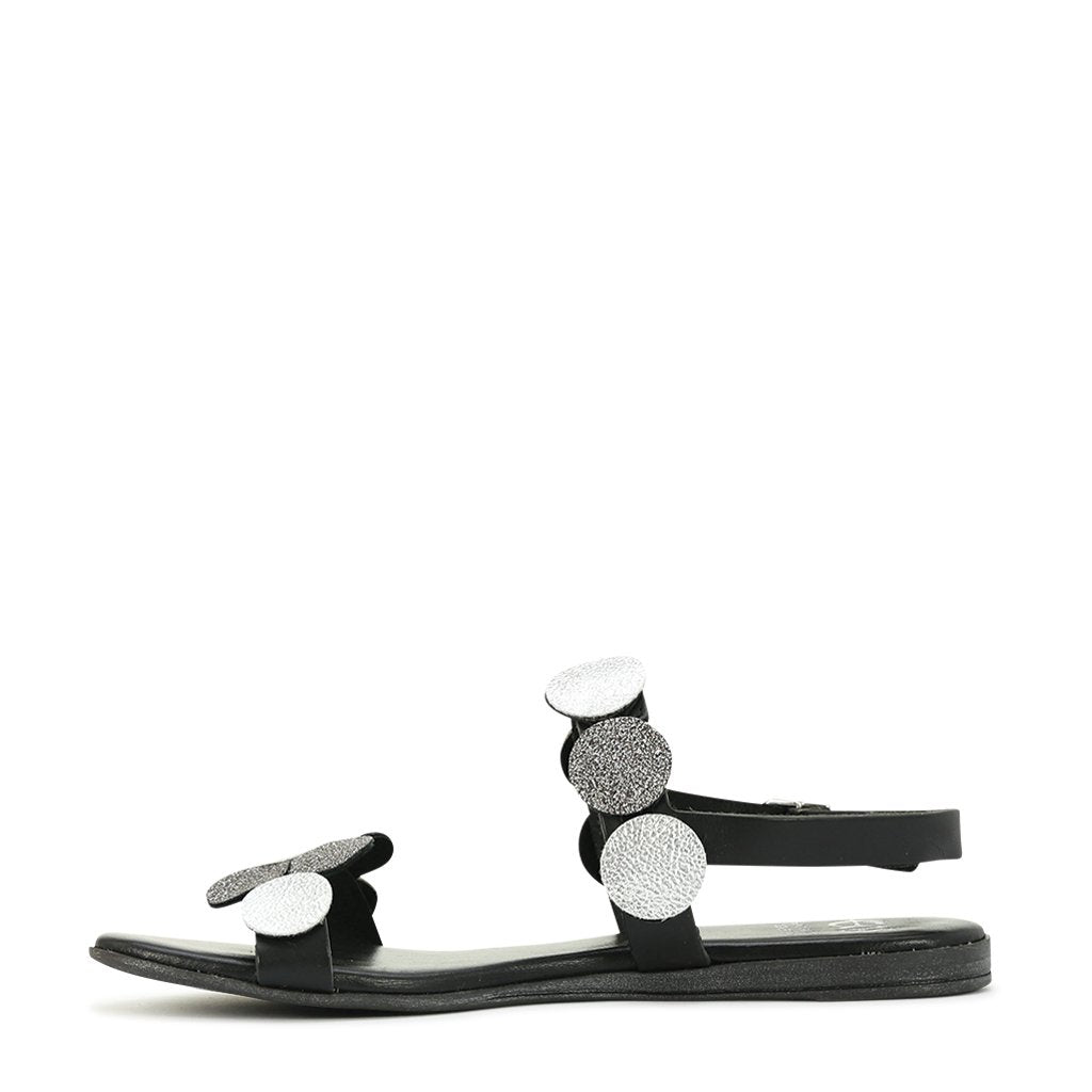 Emmi Leather Sandals - EOS Footwear - Sandals #color_Silver multi