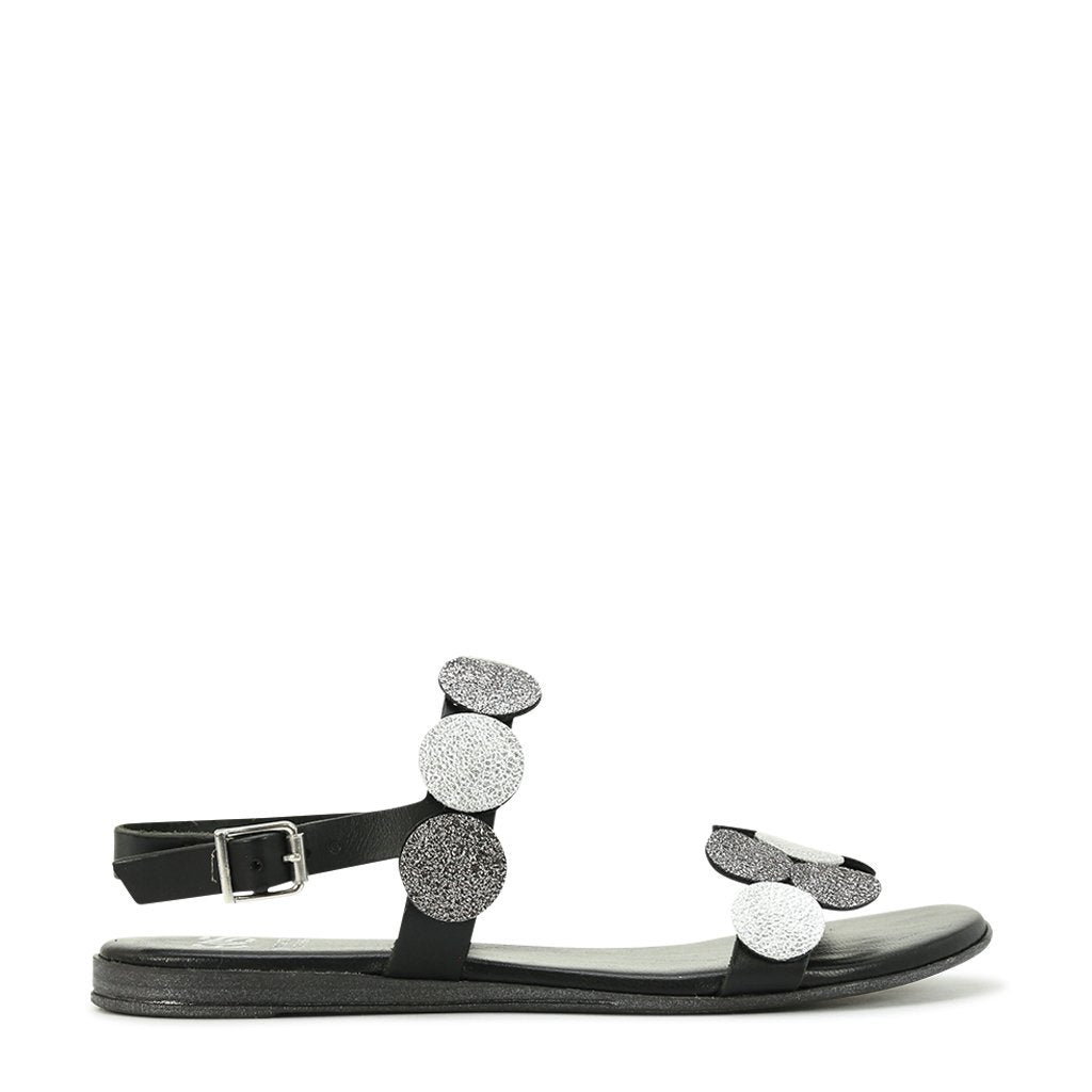 Emmi Leather Sandals - EOS Footwear - Sandals #color_Silver multi