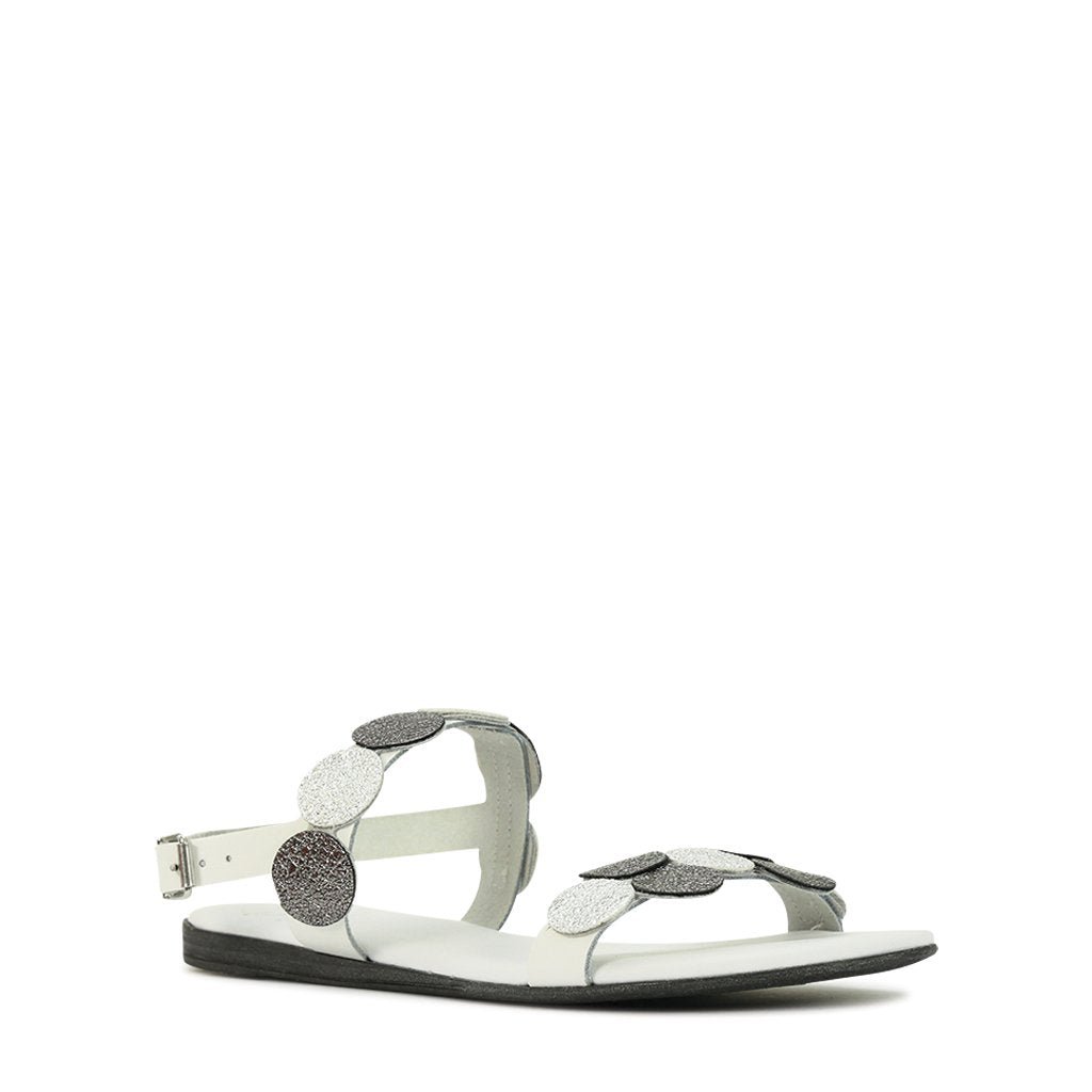 Emmi Leather Sandals - EOS Footwear - Sandals #color_White