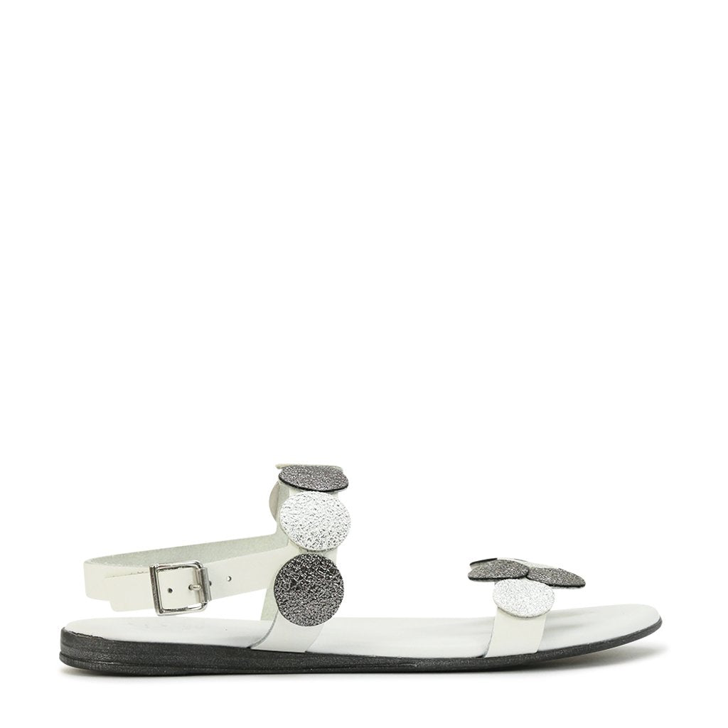 Emmi Leather Sandals - EOS Footwear - Sandals #color_White