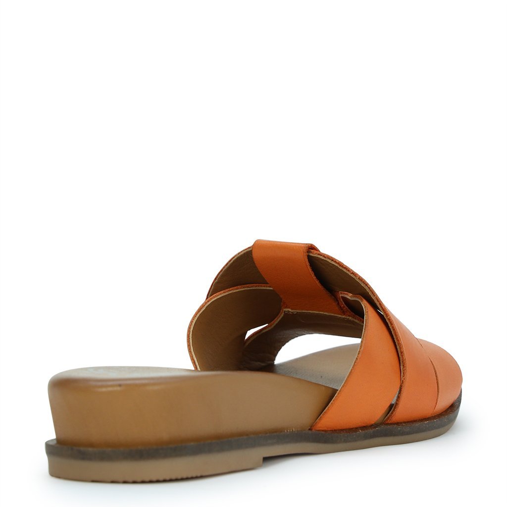 Flame Leather Slides - EOS Footwear - Slides