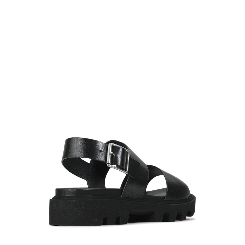 FLIGHT - EOS Footwear - Sling Back Sandals #color_Black