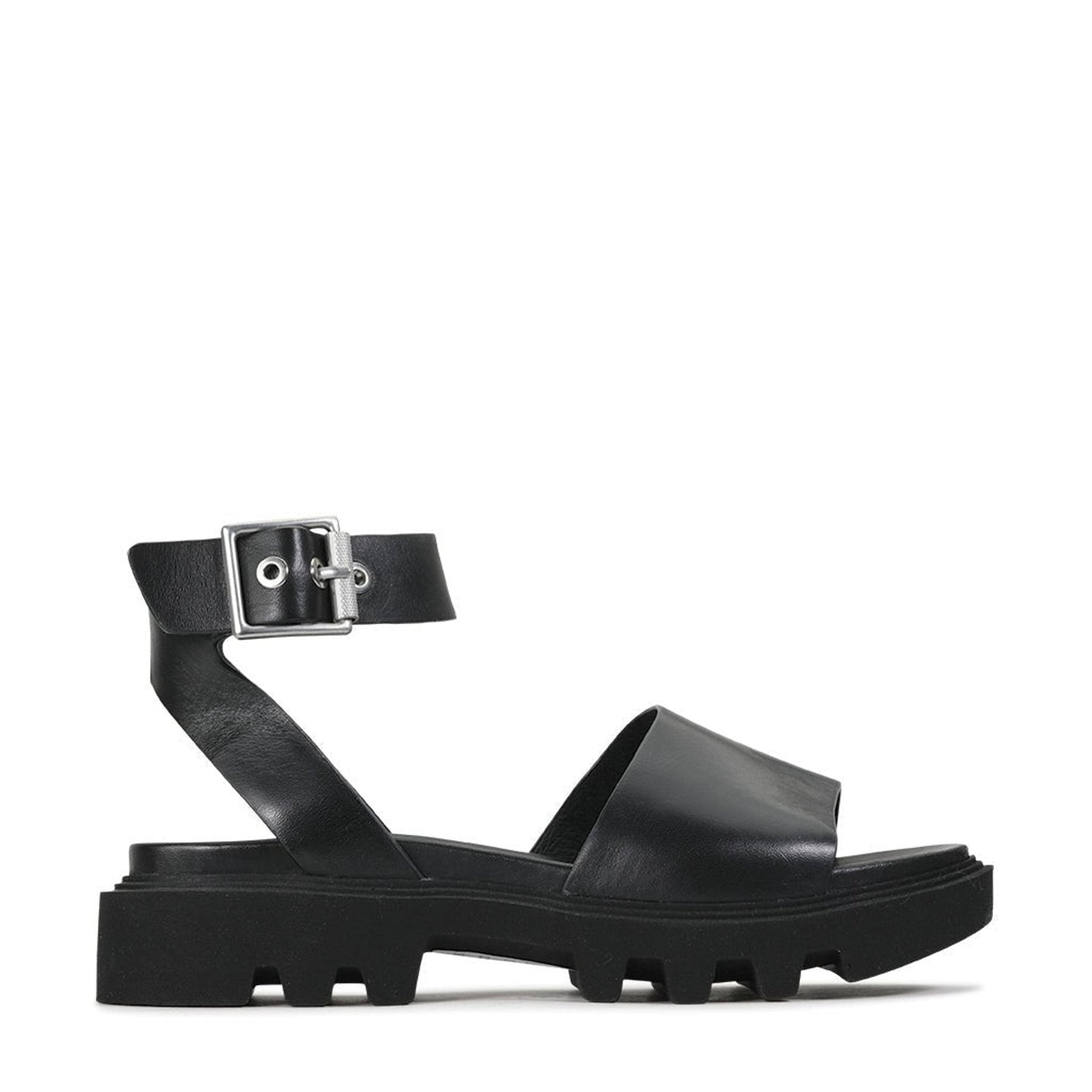 FLIGHTEN - EOS Footwear - Ankle Strap Sandals #color_Black