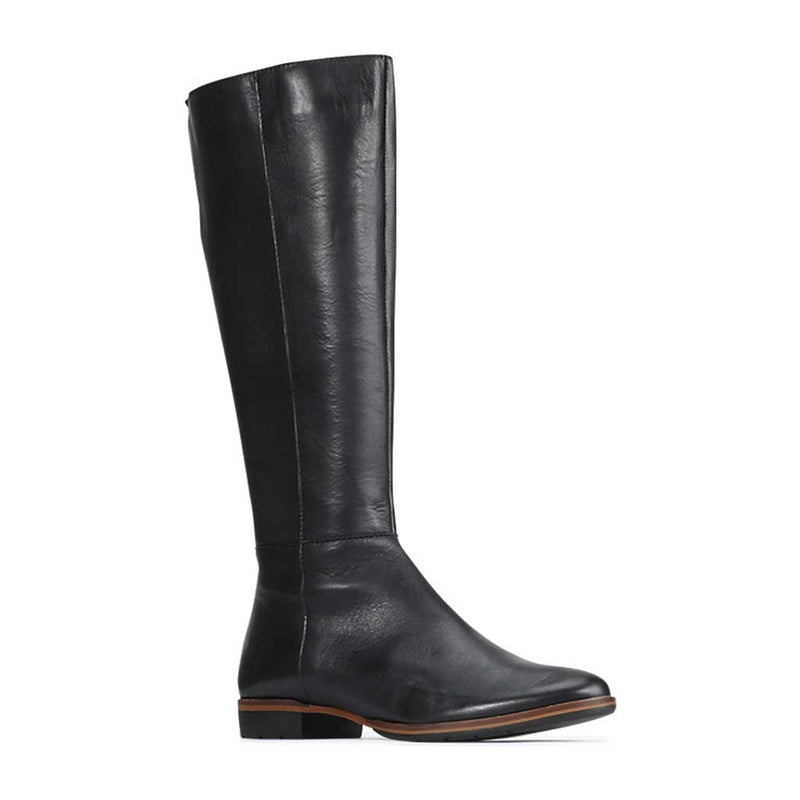 Gaetan Black Leather Long Boot