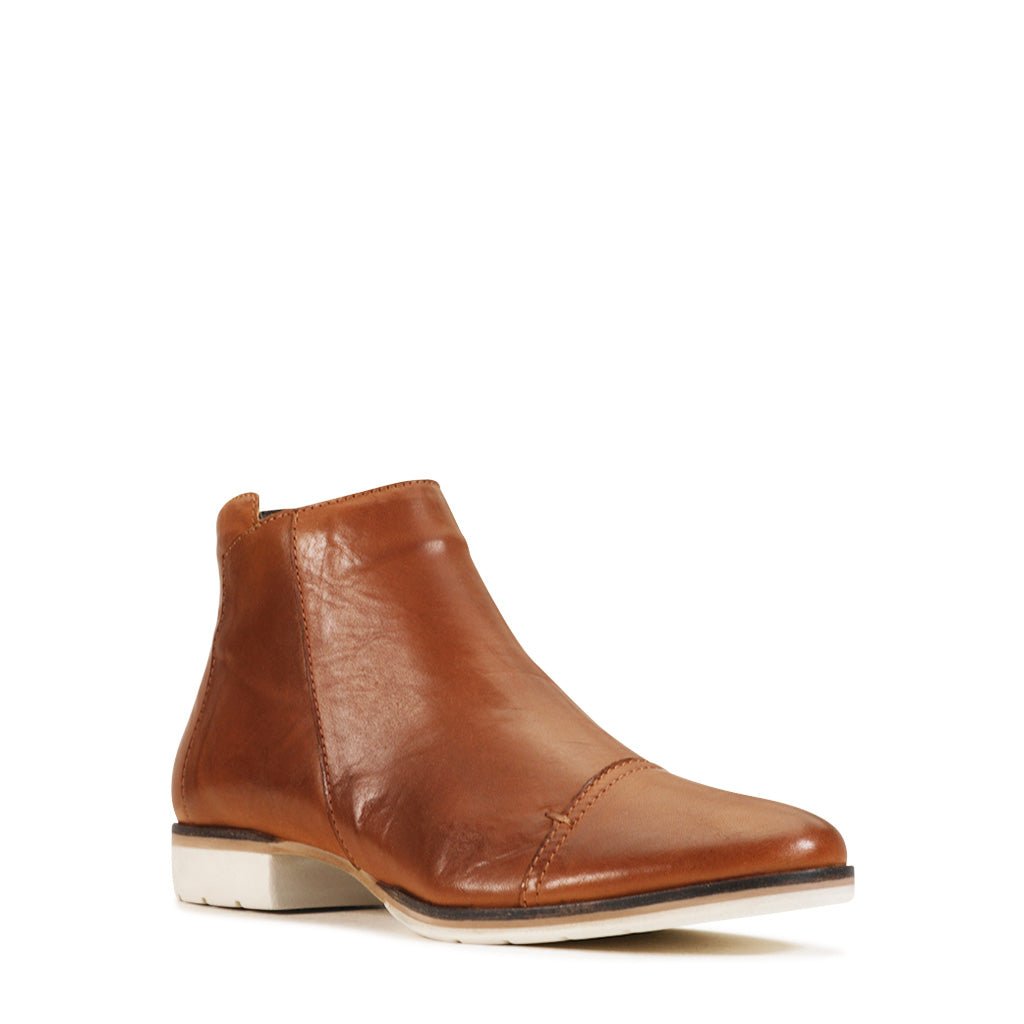 Gaio Leather Ankle Boots - EOS Footwear - Ankle Boots #color_Brandy