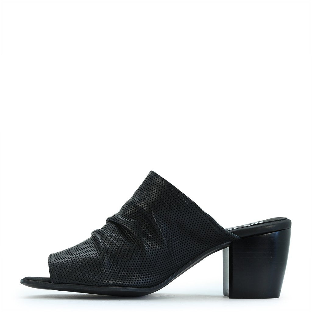 Irony Heeled Slides - EOS Footwear - Slides #color_black perf