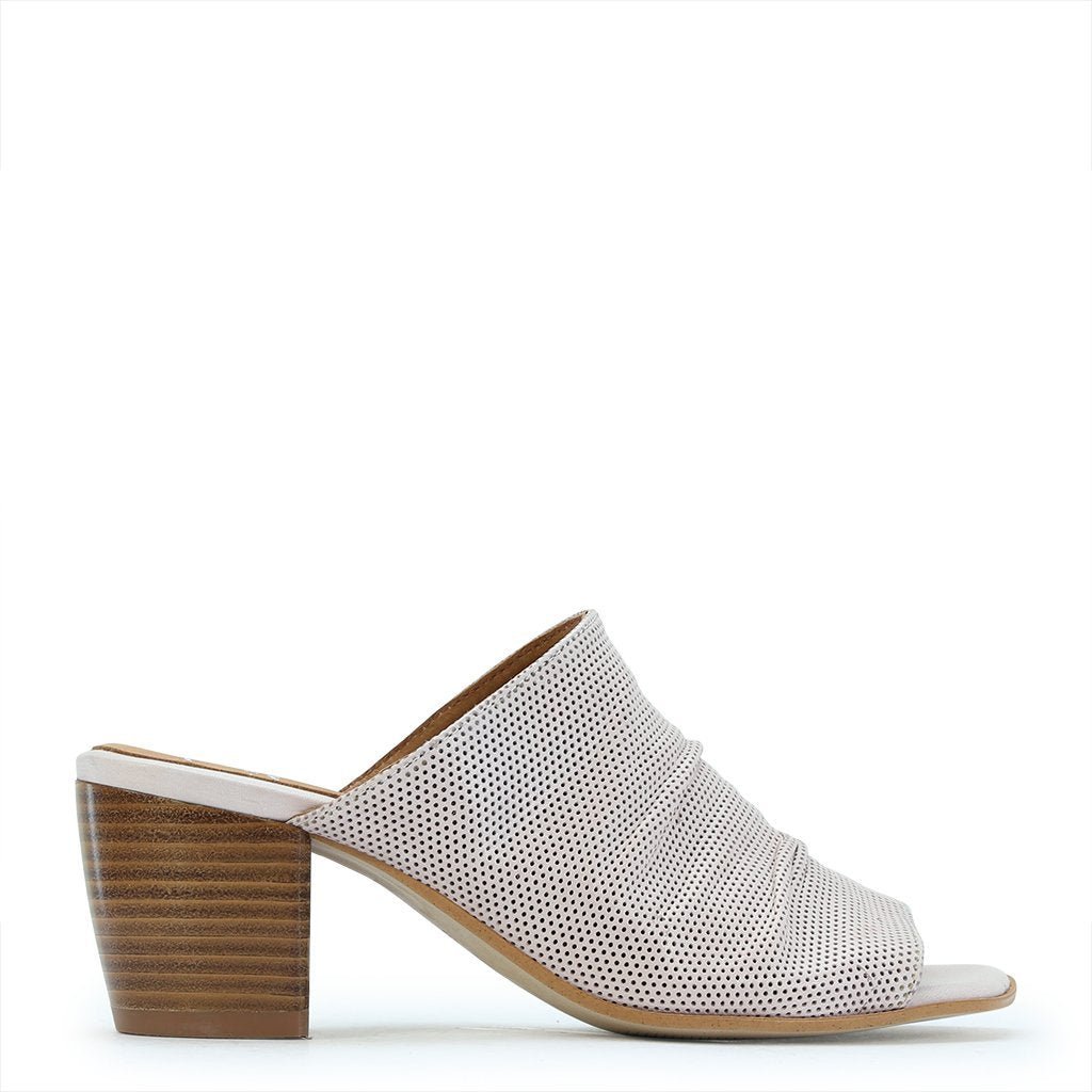 Irony Heeled Slides - EOS Footwear - Slides #color_nude perf