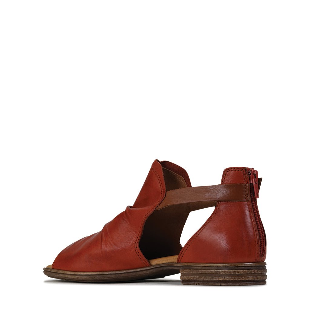 ILOSIA - EOS Footwear - Ankle Strap Sandals #color_Brick/brandy