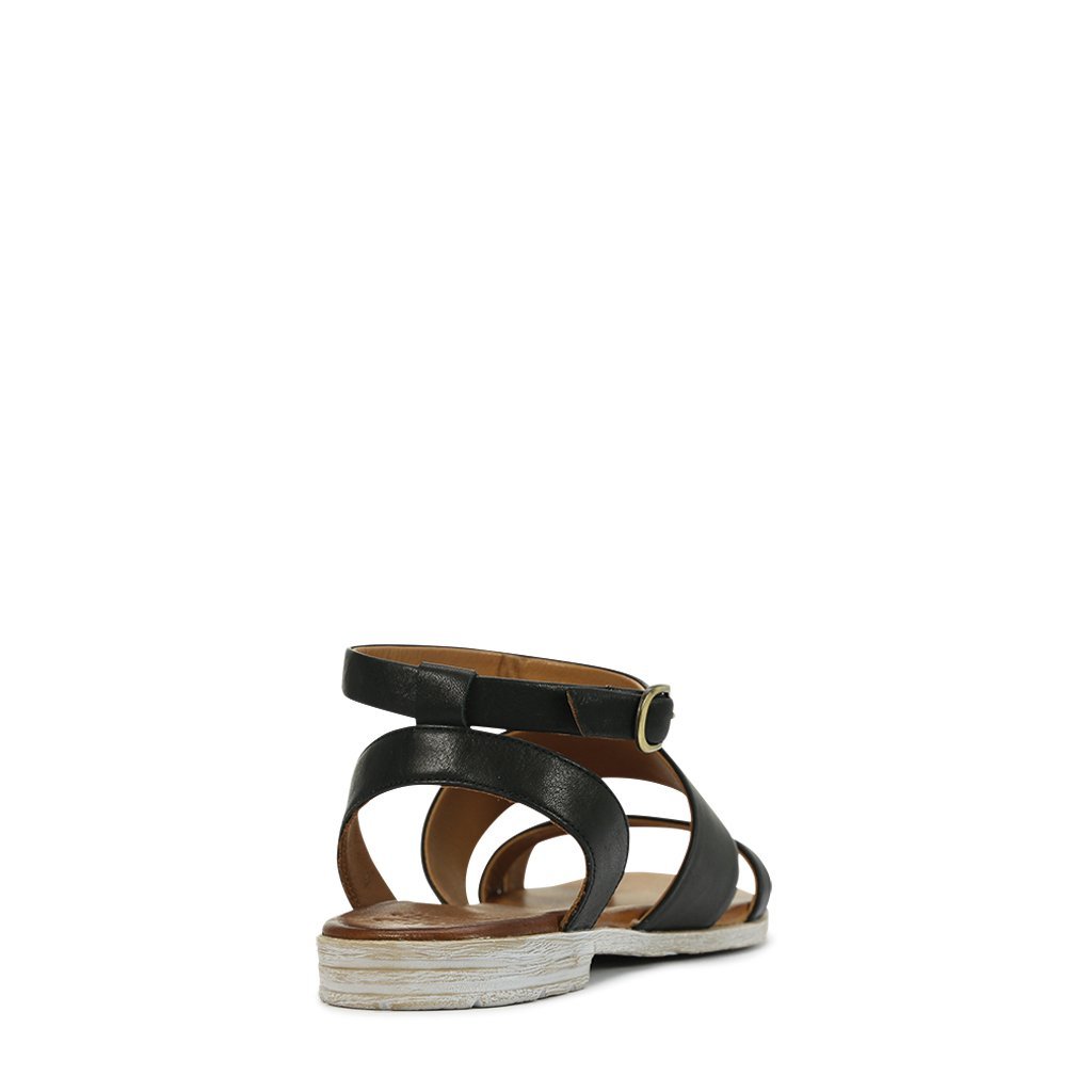 Loui Leather Ankle Strap Sandals #color_black