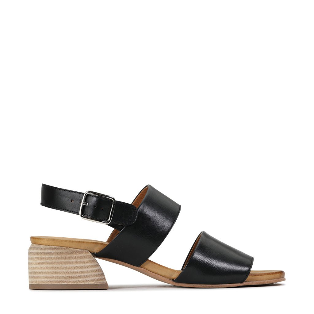SAIGE - EOS Footwear - Sling Back Sandals #color_Black