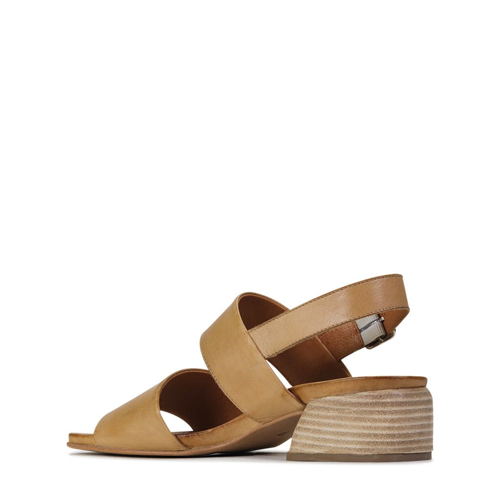 SAIGE - EOS Footwear - Sling Back Sandals #color_Tan