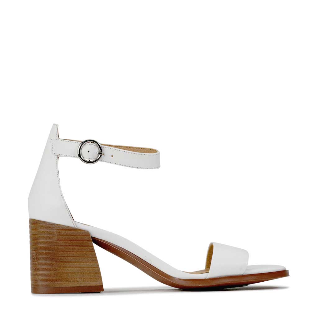 SARTORIS - EOS Footwear - Ankle Strap Sandals #color_white