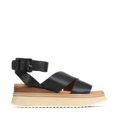 EOS Tonality | Women Ankle Strap Sandals | Square Buckle