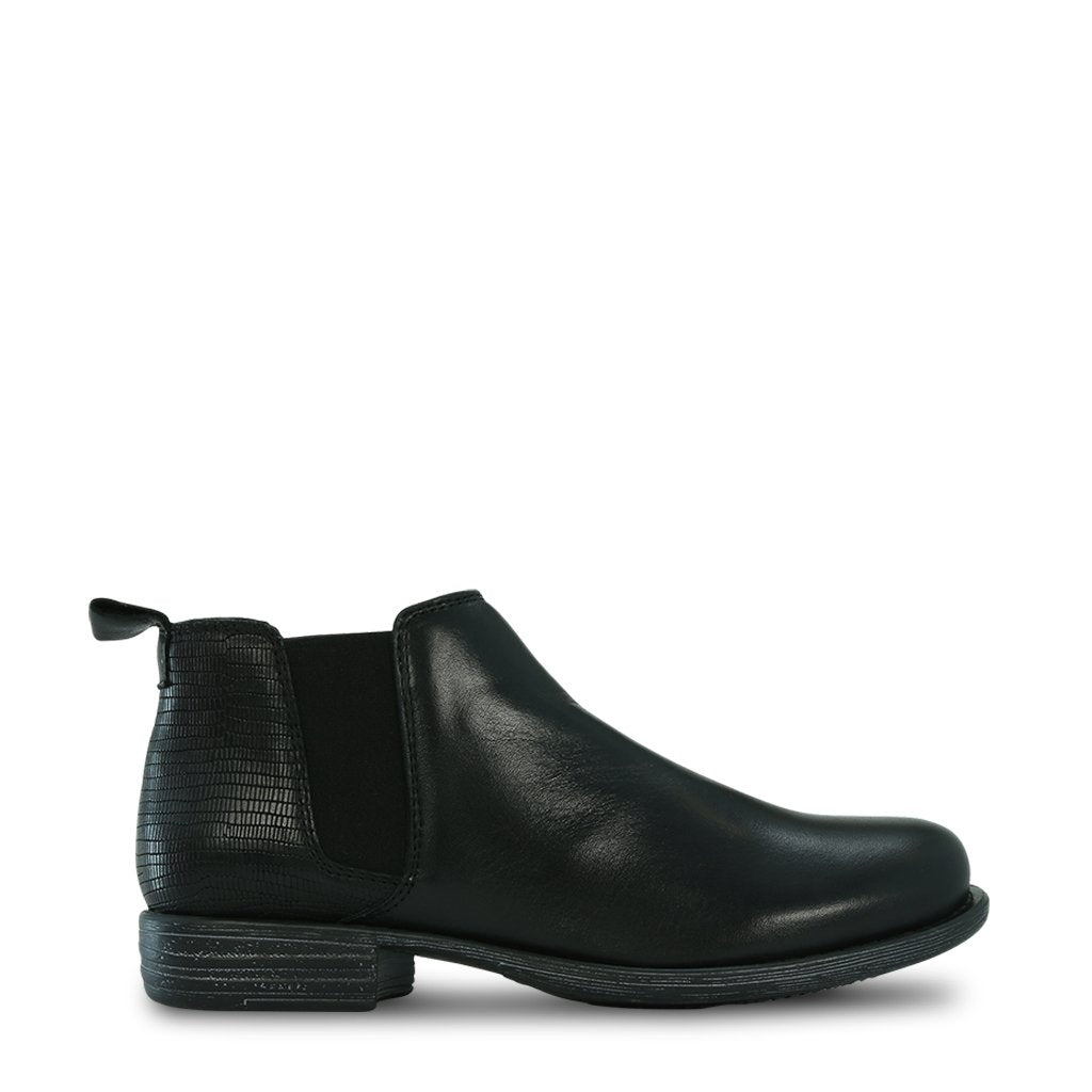 Wilpo Leather Ankle Boots - EOS Footwear - Ankle Boots #color_Black