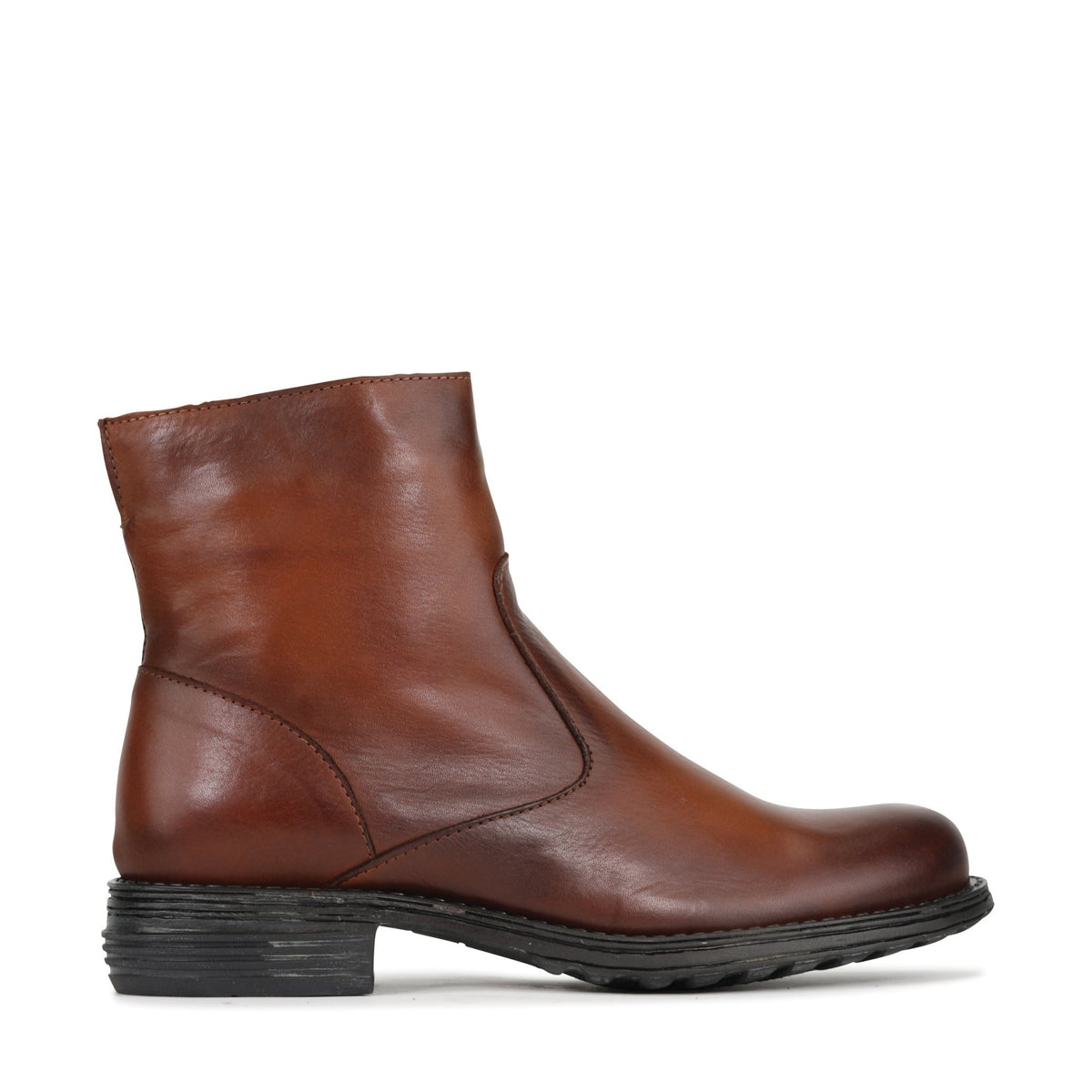 EOS Zespa | Women Ankle Boots | Classic Saddled Boot Metal Zip