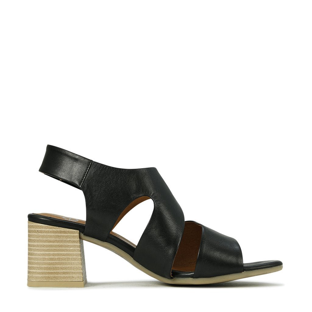 BOUNTY - EOS Footwear - Sling Back Sandals #color_Black