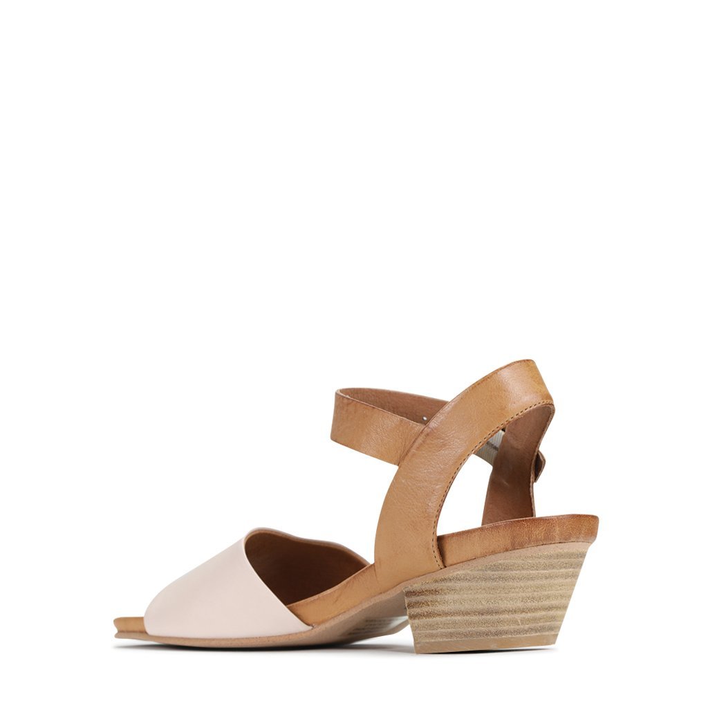 CUBICE - EOS Footwear - Ankle Strap Sandals #color_Blush/tan