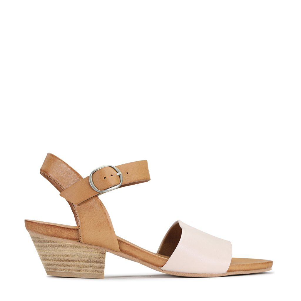 CUBICE - EOS Footwear - Ankle Strap Sandals #color_blush/tan