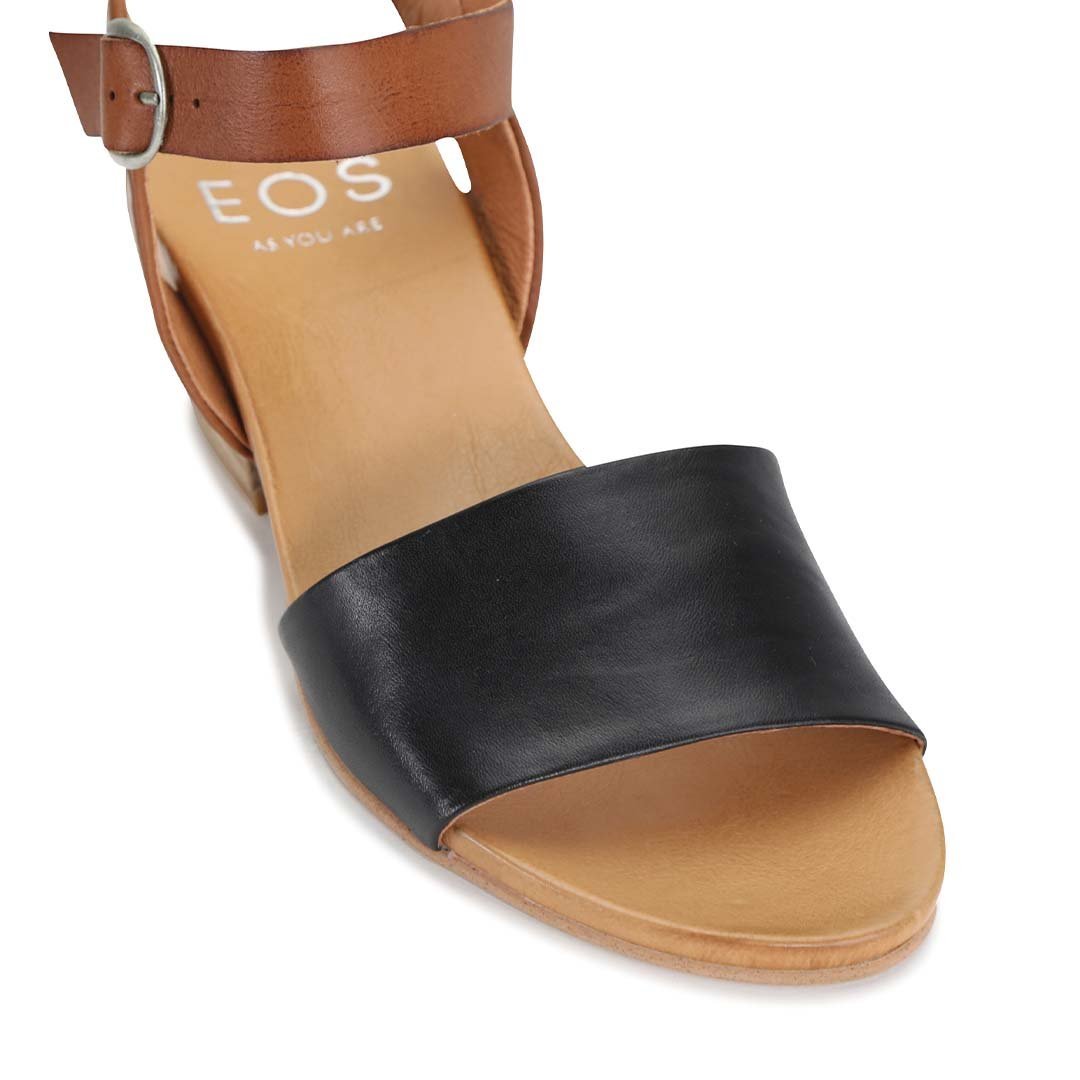 CUBICE - EOS Footwear - Ankle Strap Sandals #color_Black/brandy