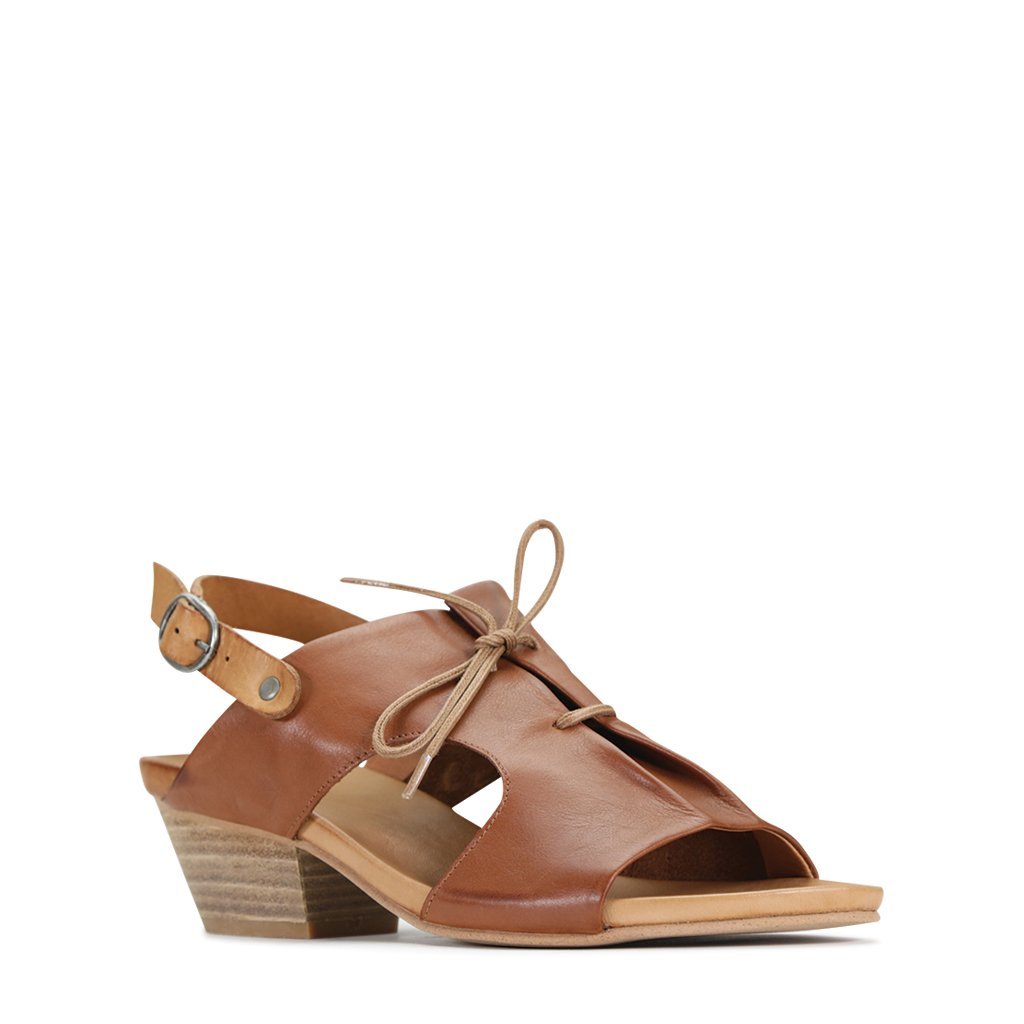 CUBIT - EOS Footwear - Sling Back Sandals #color_Brandy/tan