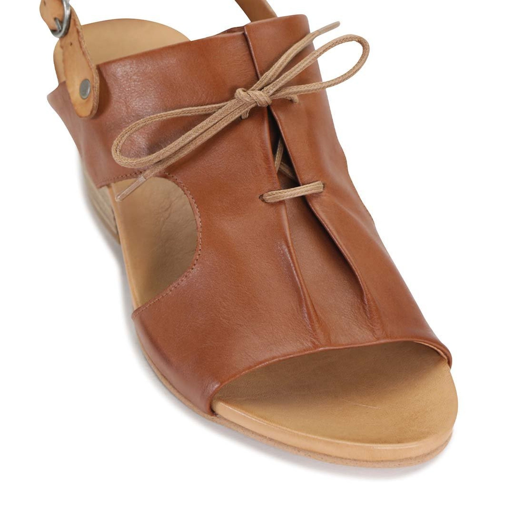 CUBIT - EOS Footwear - Sling Back Sandals #color_Brandy/tan