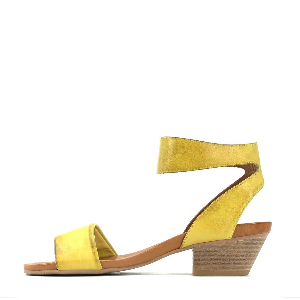 CUBO - EOS Footwear - Ankle Strap Sandals #color_yellow