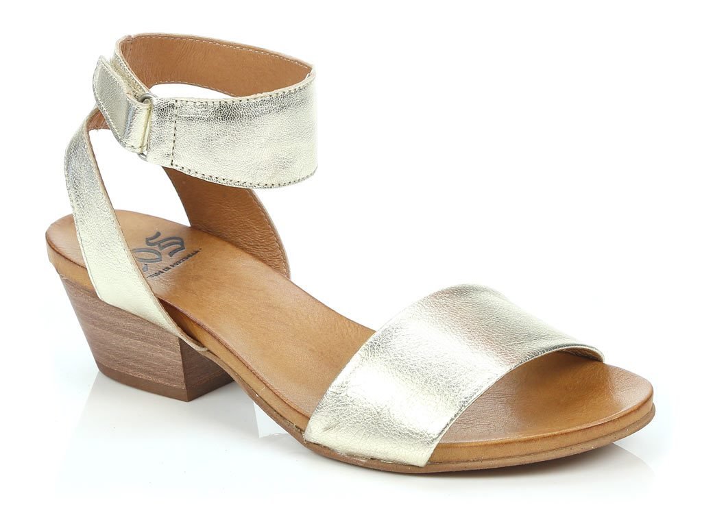 CUBO - EOS Footwear - Ankle Strap Sandals #color_champagne