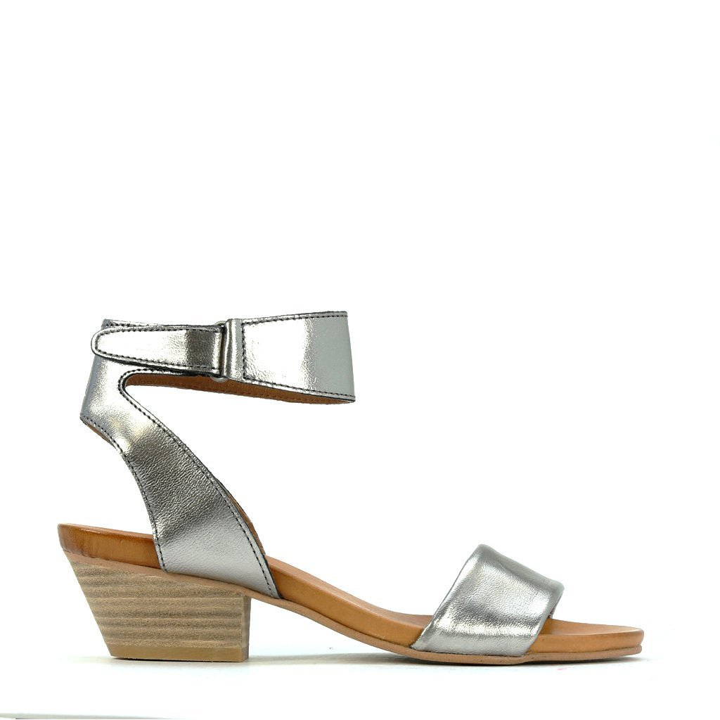 CUBO - EOS Footwear - Ankle Strap Sandals #color_pewter