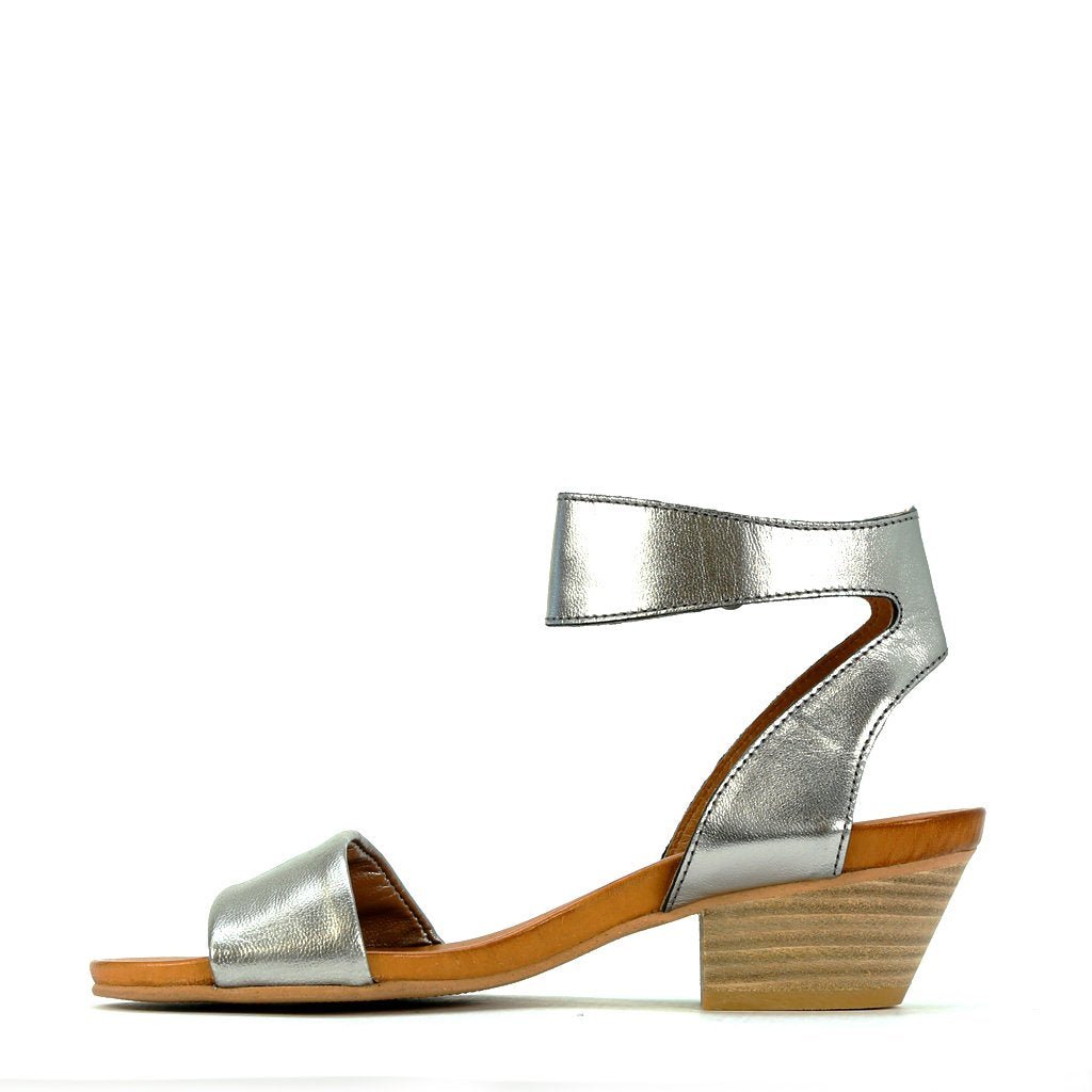 CUBO - EOS Footwear - Ankle Strap Sandals #color_pewter