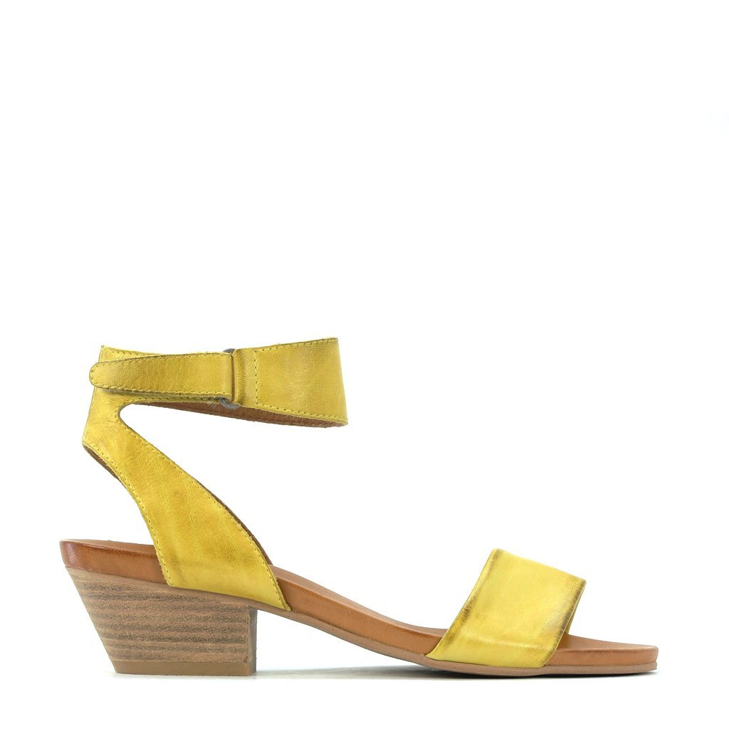 CUBO - EOS Footwear - Ankle Strap Sandals #color_yellow