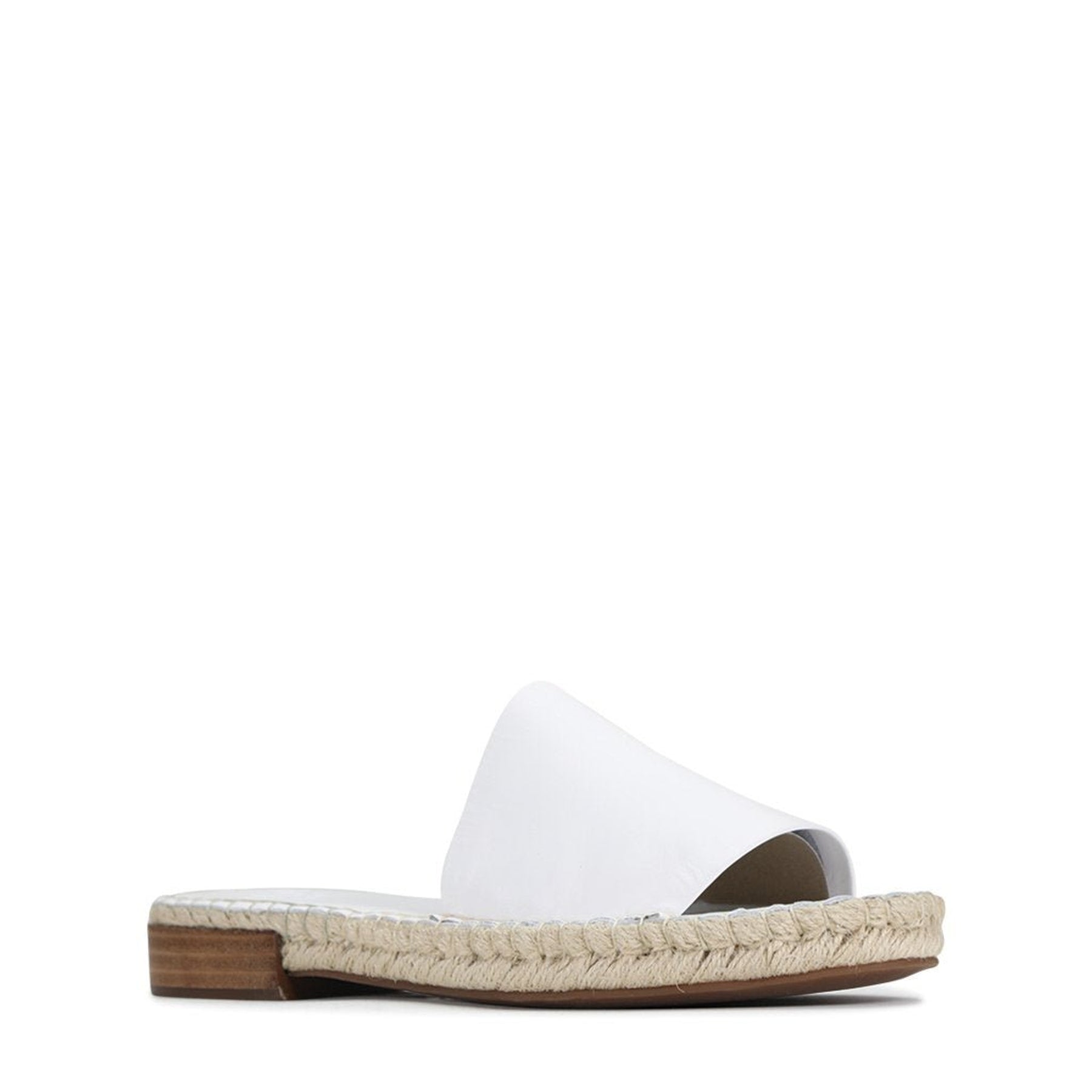 White discount espadrille slides