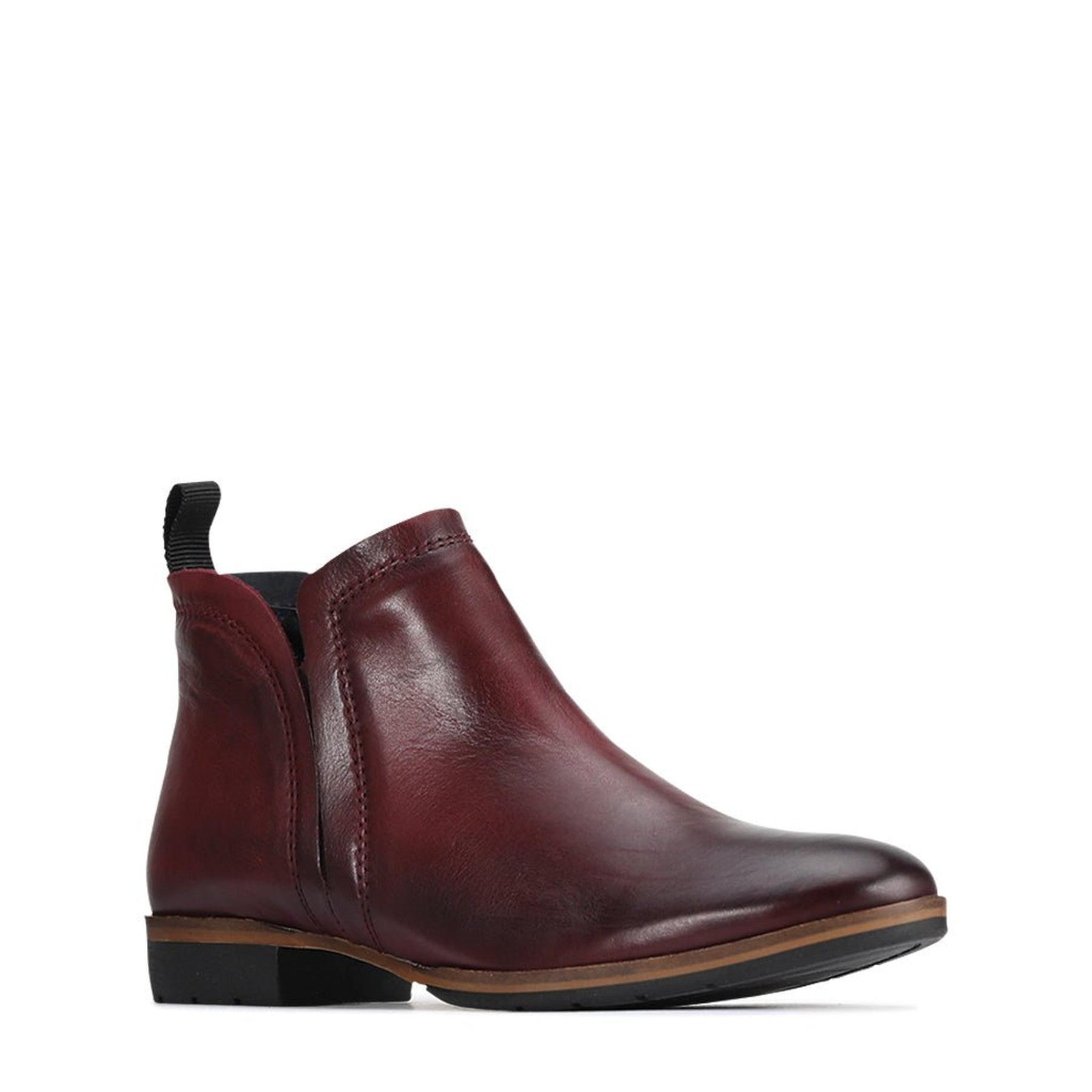 Gaid Leather Ankle Boots - EOS Footwear - Ankle Boots #color_Bordeaux