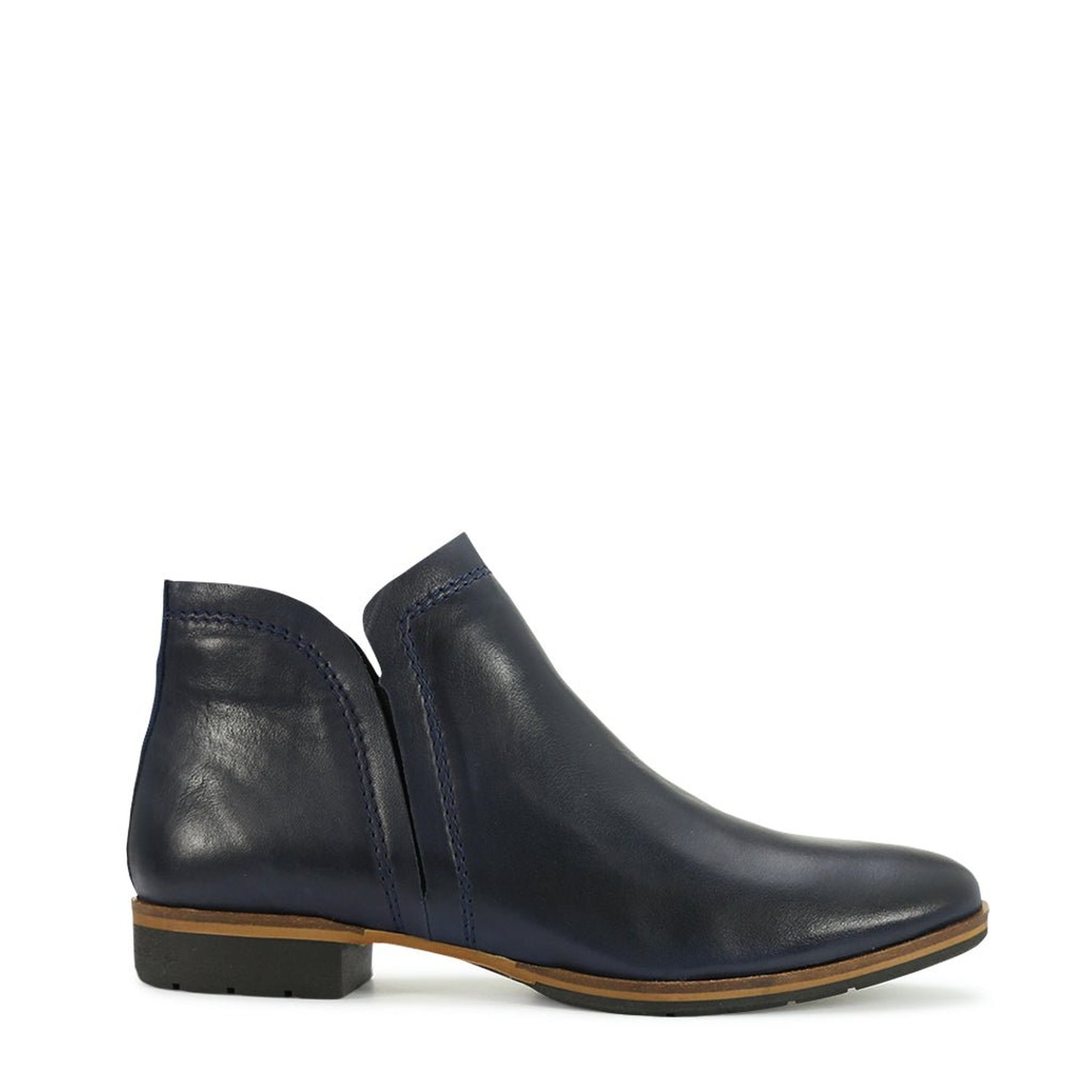 Gaid Leather Ankle Boots - EOS Footwear - Ankle Boots #color_navy