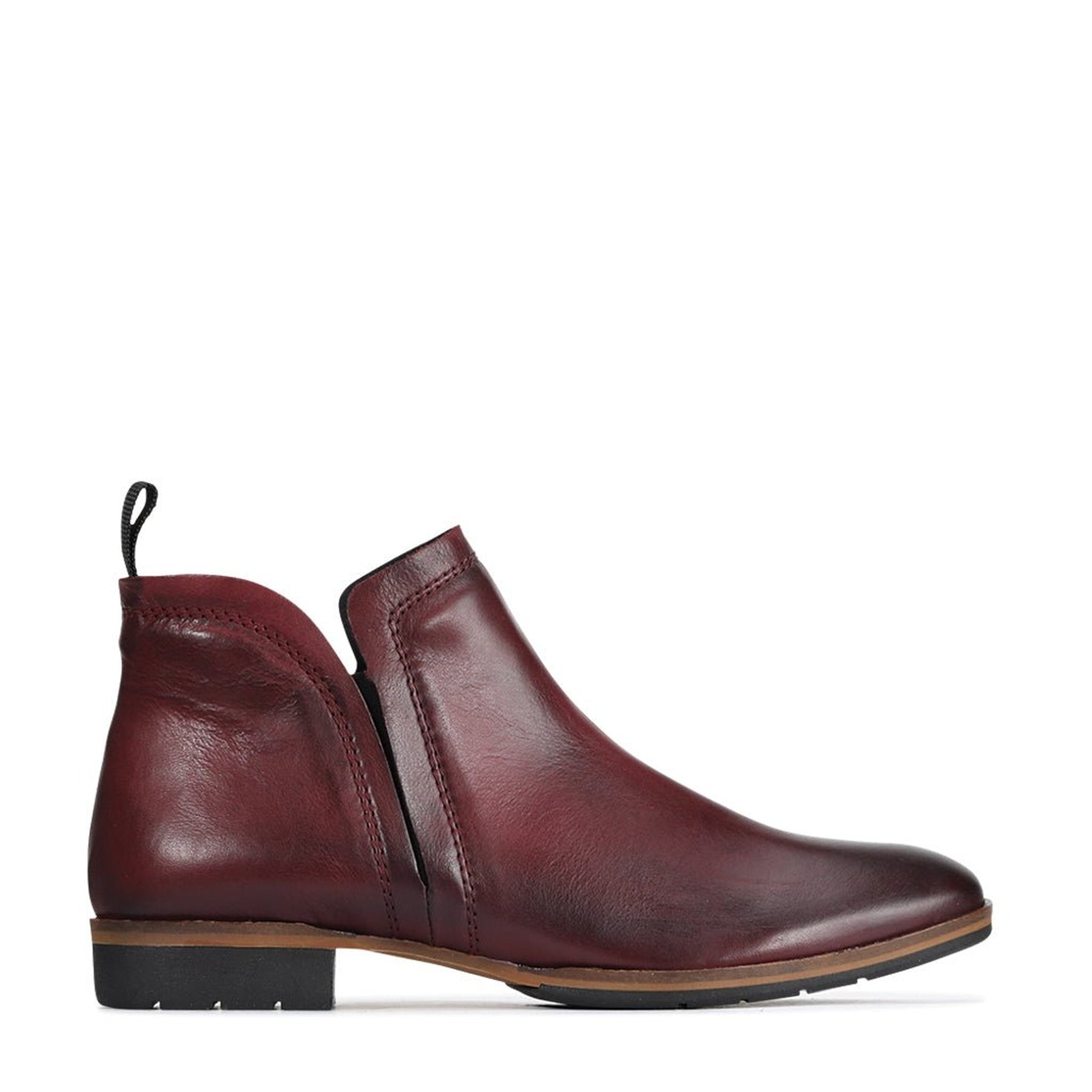 Gaid Leather Ankle Boots - EOS Footwear - Ankle Boots #color_Bordeaux