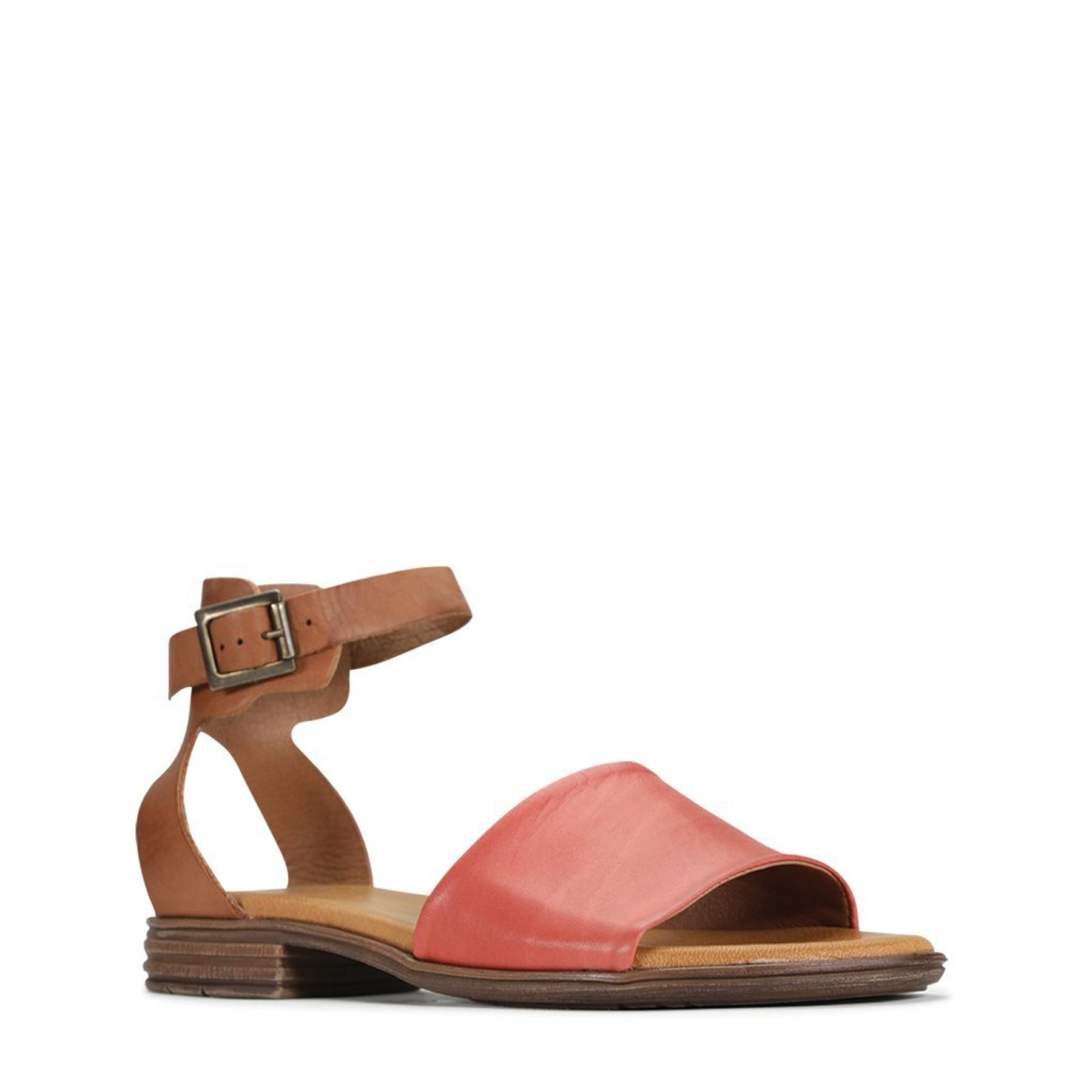 ILOS - EOS Footwear - Ankle Strap Sandals #color_Azzuro/brandy