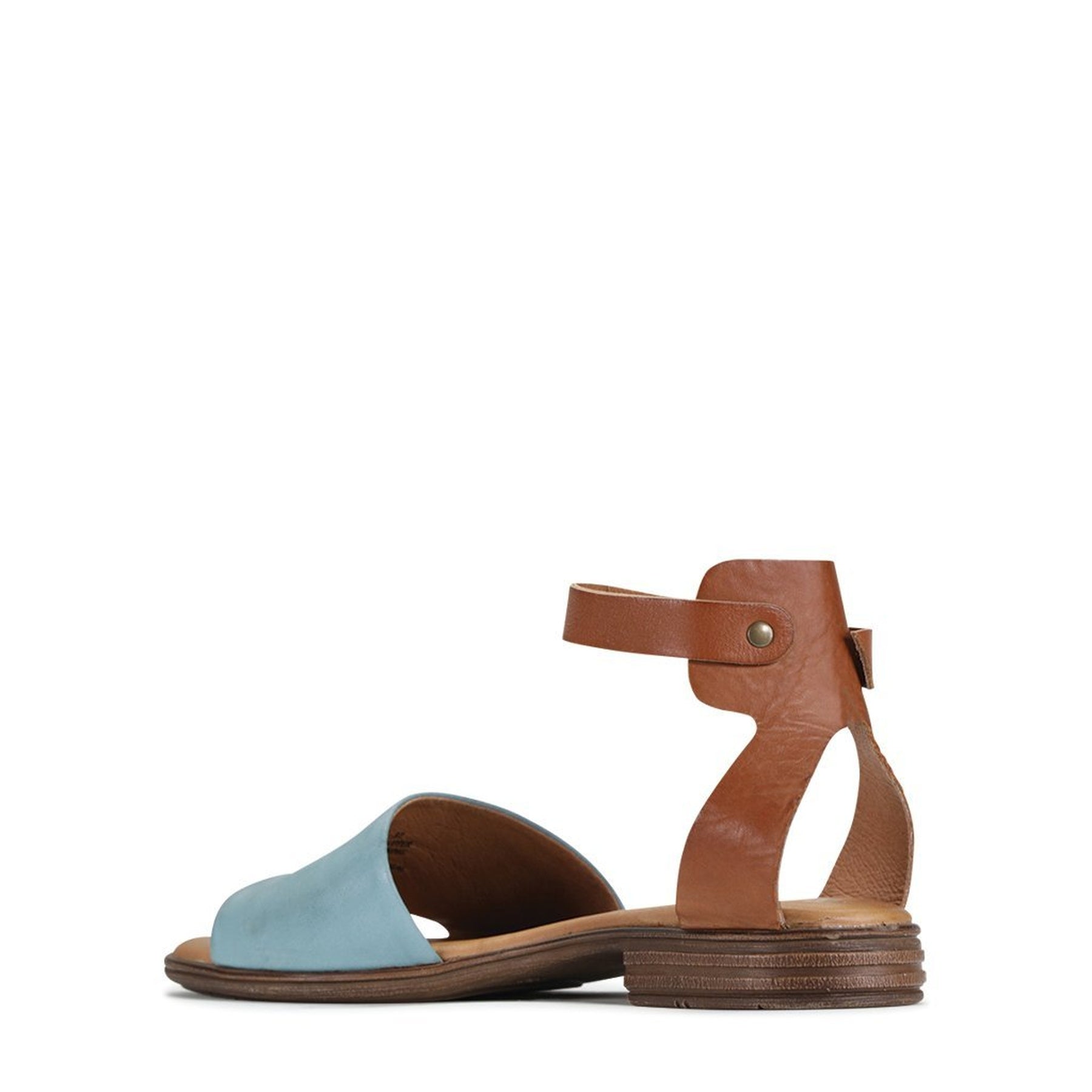 ILOS - EOS Footwear - Ankle Strap Sandals #color_Mustard/brandy