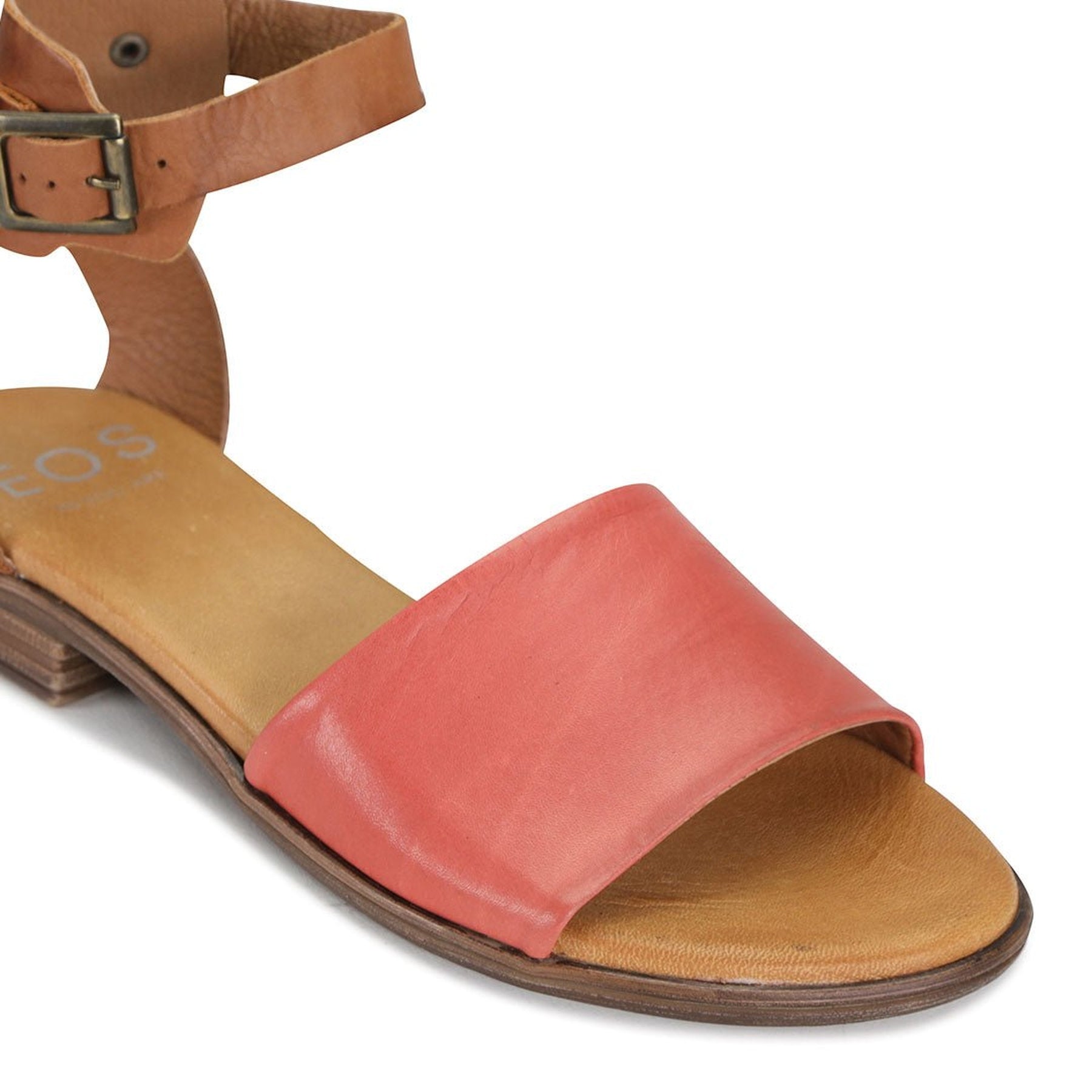 ILOS - EOS Footwear - Ankle Strap Sandals #color_Azzuro/brandy