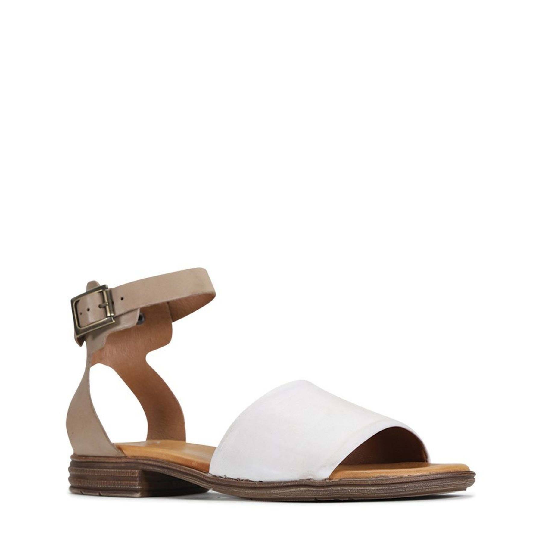 ILOS - EOS Footwear - Ankle Strap Sandals #color_Coral/brandy