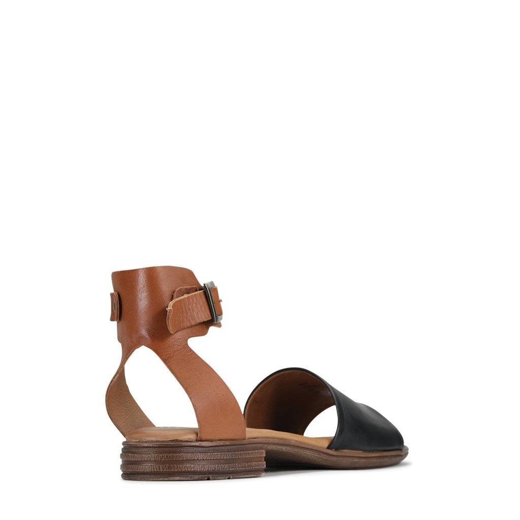 ILOS - EOS Footwear - Ankle Strap Sandals #color_Taupe/blk