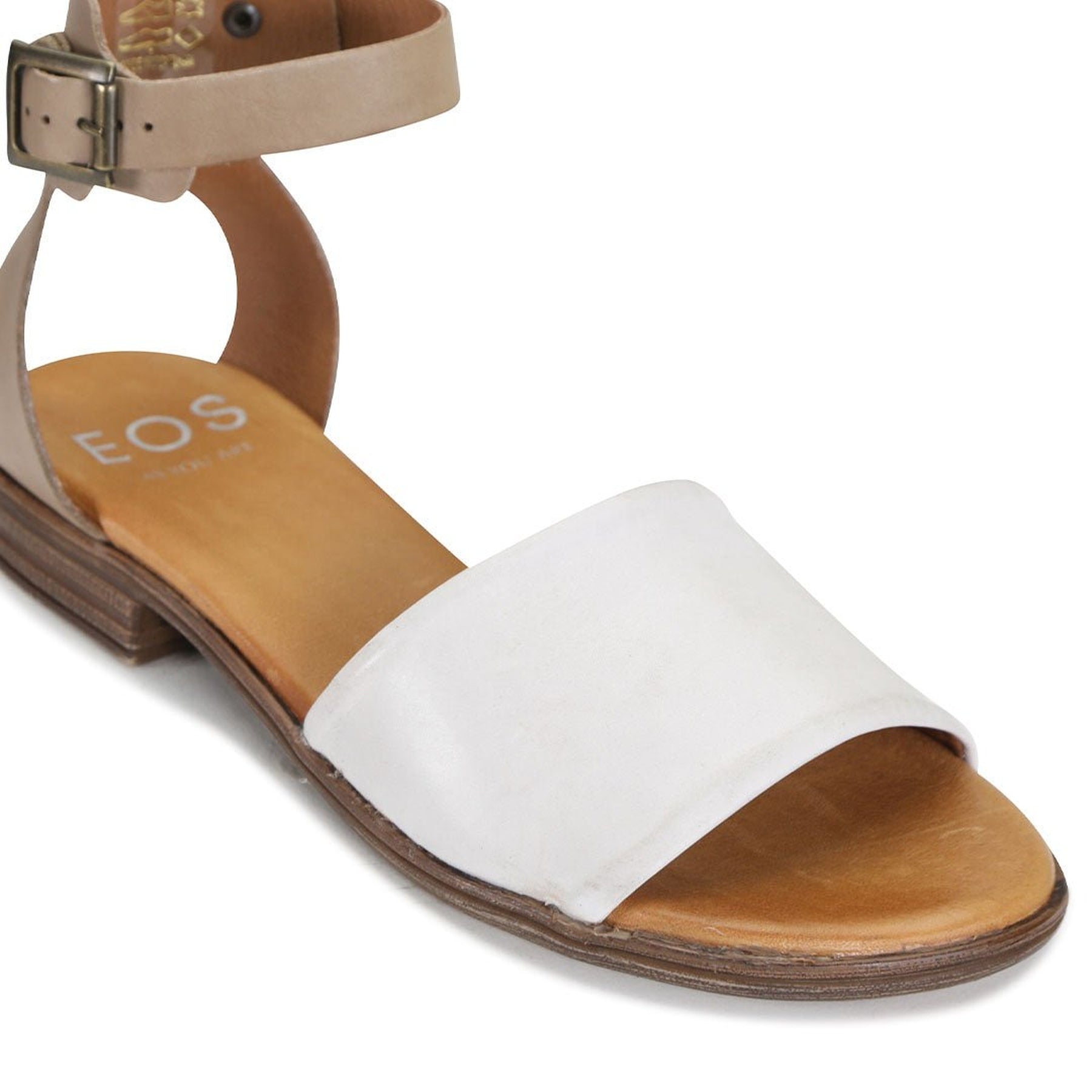 ILOS - EOS Footwear - Ankle Strap Sandals #color_Azzuro/brandy