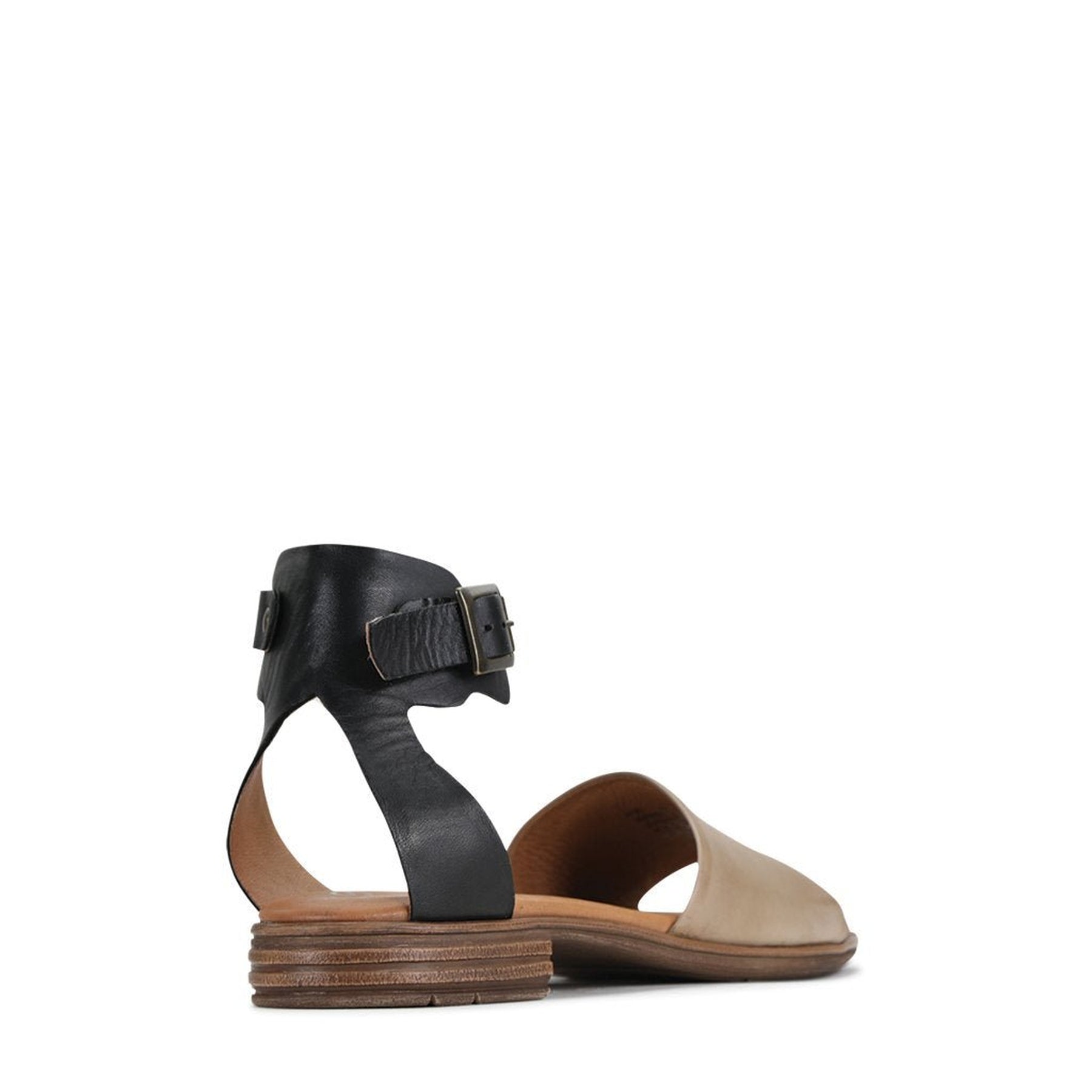 ILOS - EOS Footwear - Ankle Strap Sandals #color_Black/brandy