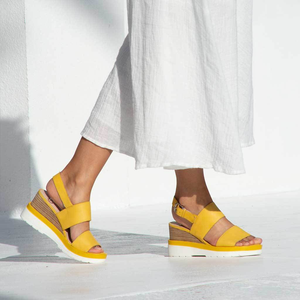 JADE - EOS Footwear - Sling Back Sandals JADE - EOS Footwear - Sling Back Sandals #color_yellow