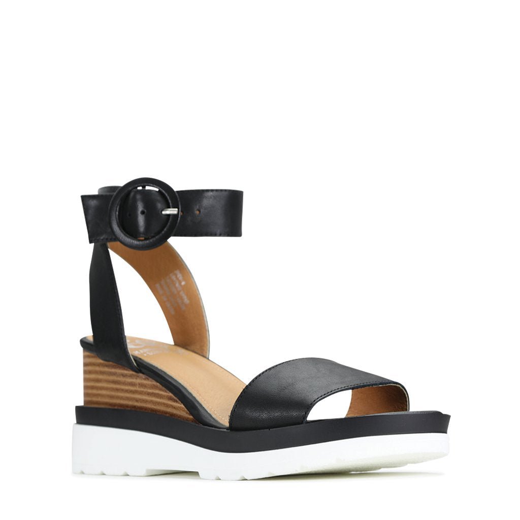 JOEY-2 - EOS Footwear - Ankle Strap Sandals #color_Black