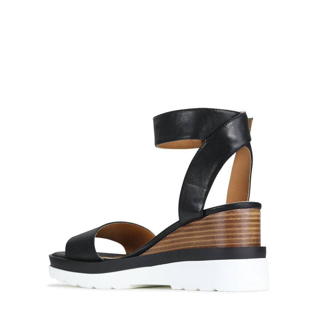 JOEY-2 - EOS Footwear - Ankle Strap Sandals #color_Black