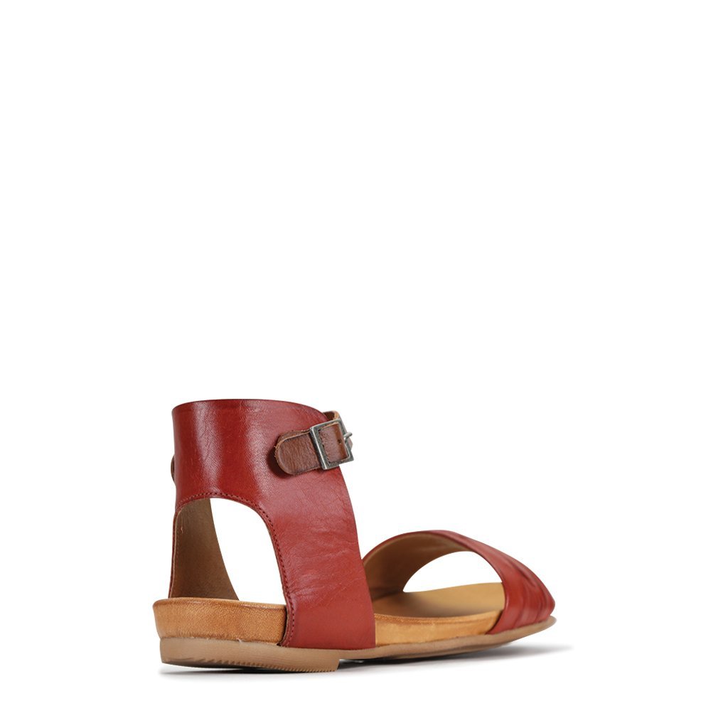 LARNI - EOS Footwear - Ankle Strap Sandals #color_Brick/brandy
