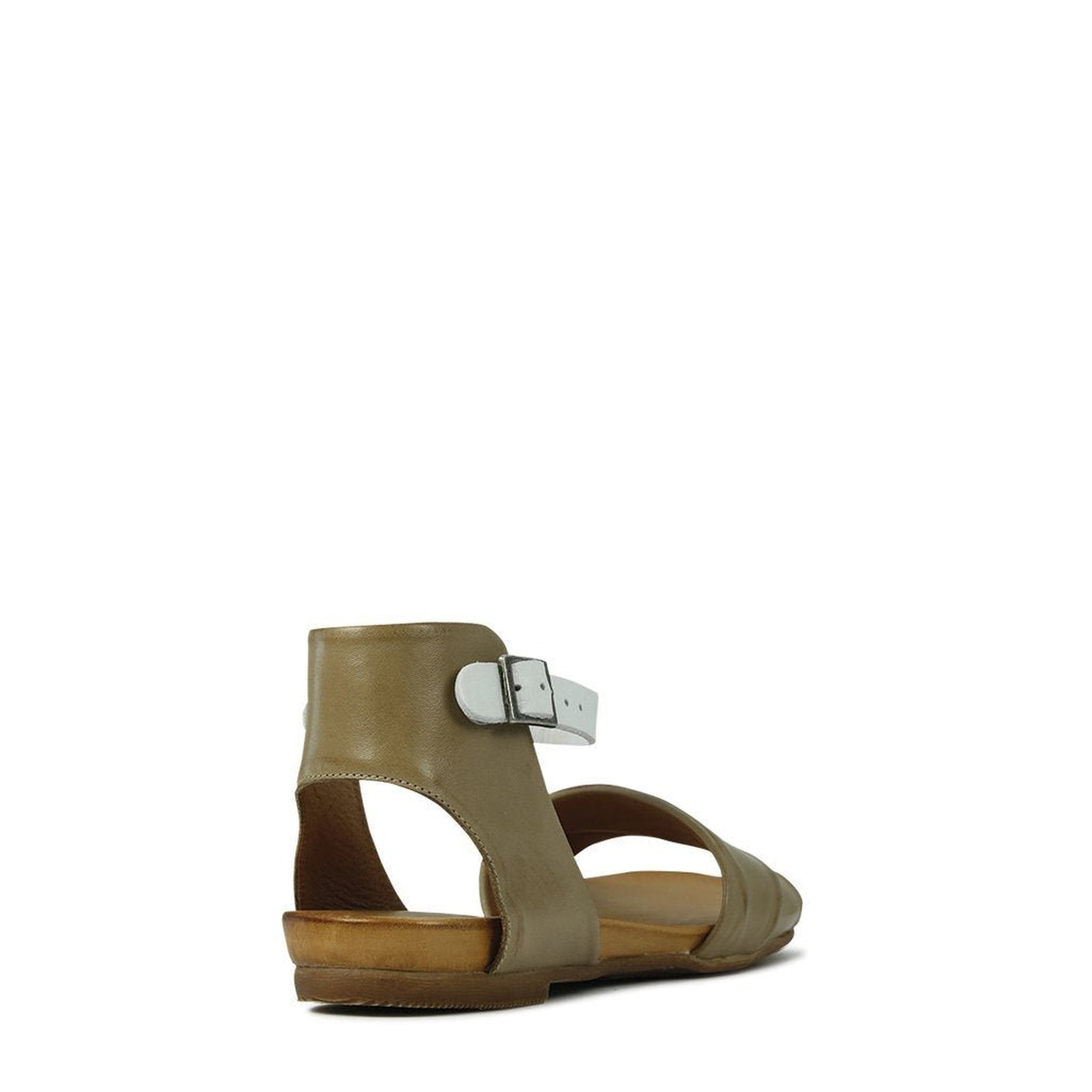 LARNIA - EOS Footwear - Ankle Strap Sandals #color_taupe/white