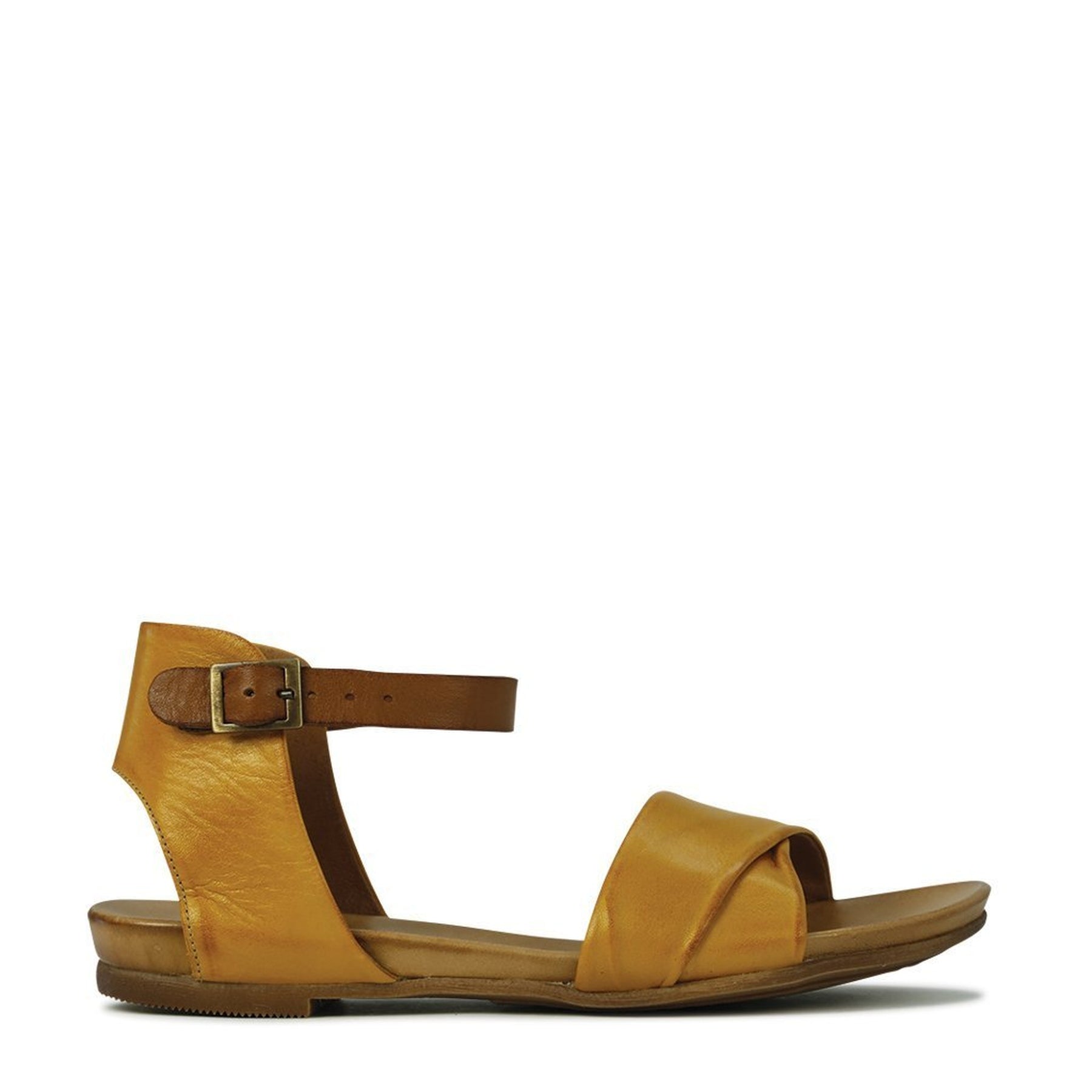 LARNIA - EOS Footwear - Ankle Strap Sandals #color_gold/brandy