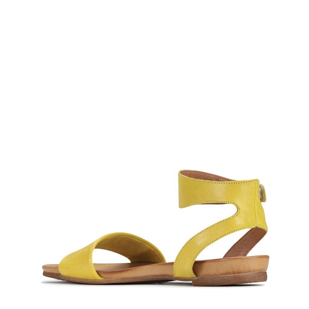 LAUREN - EOS Footwear - Ankle Strap Sandals #color_yellow