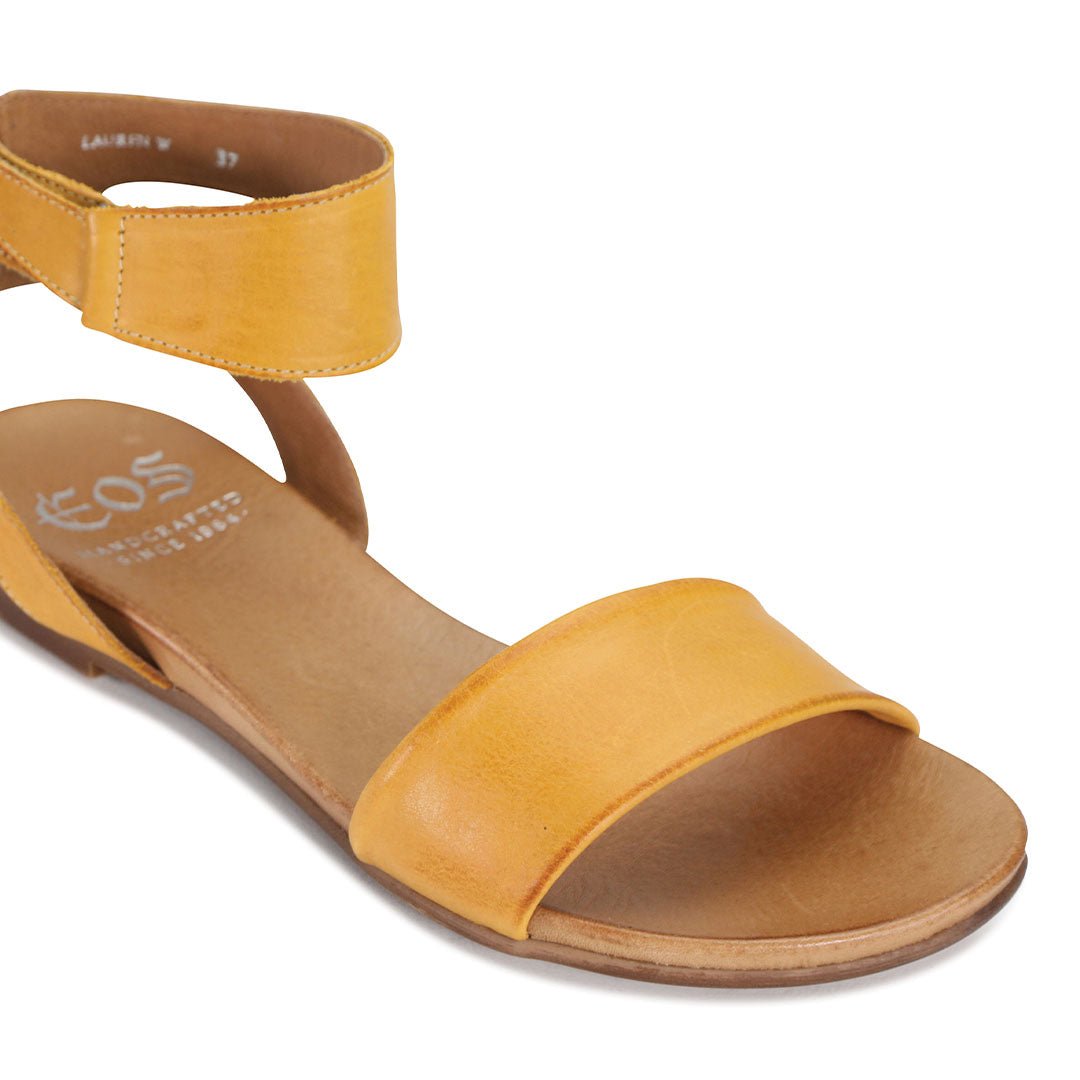 LAUREN - EOS Footwear - Ankle Strap Sandals #color_gold
